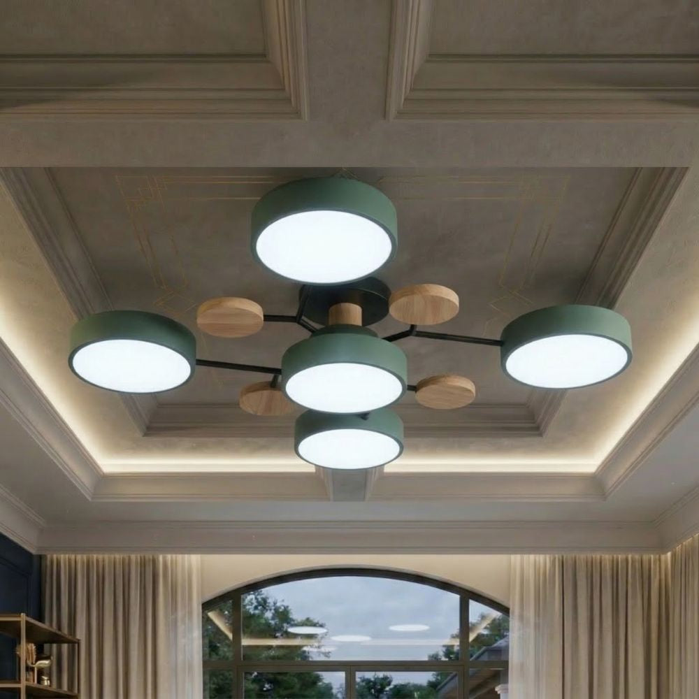 Nowoczesna Lampa Sufitowa LED z Ręcznym Wykończeniem