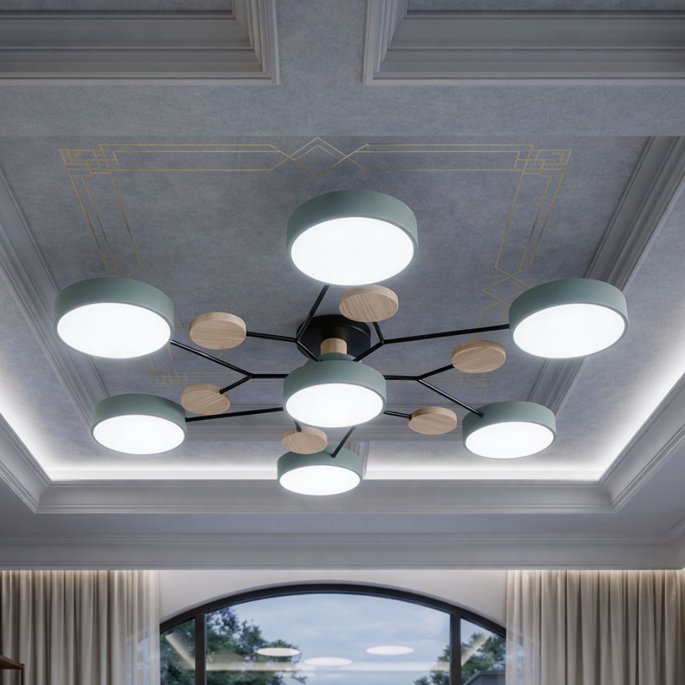 Nowoczesna Lampa Sufitowa LED z Ręcznym Wykończeniem