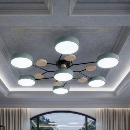 Nowoczesna Lampa Sufitowa LED z Ręcznym Wykończeniem