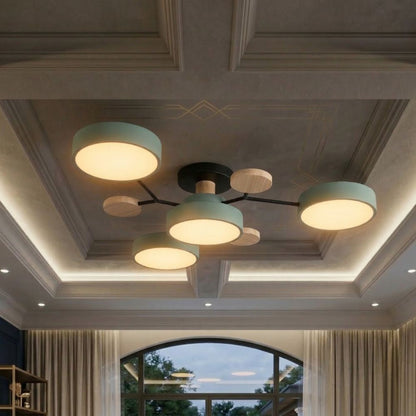 Nowoczesna Lampa Sufitowa LED z Ręcznym Wykończeniem