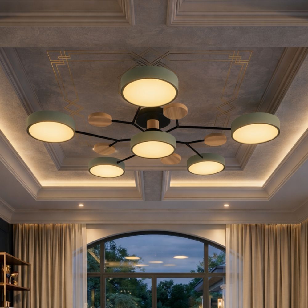 Nowoczesna Lampa Sufitowa LED z Ręcznym Wykończeniem