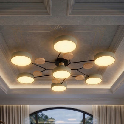 Nowoczesna Lampa Sufitowa LED z Ręcznym Wykończeniem