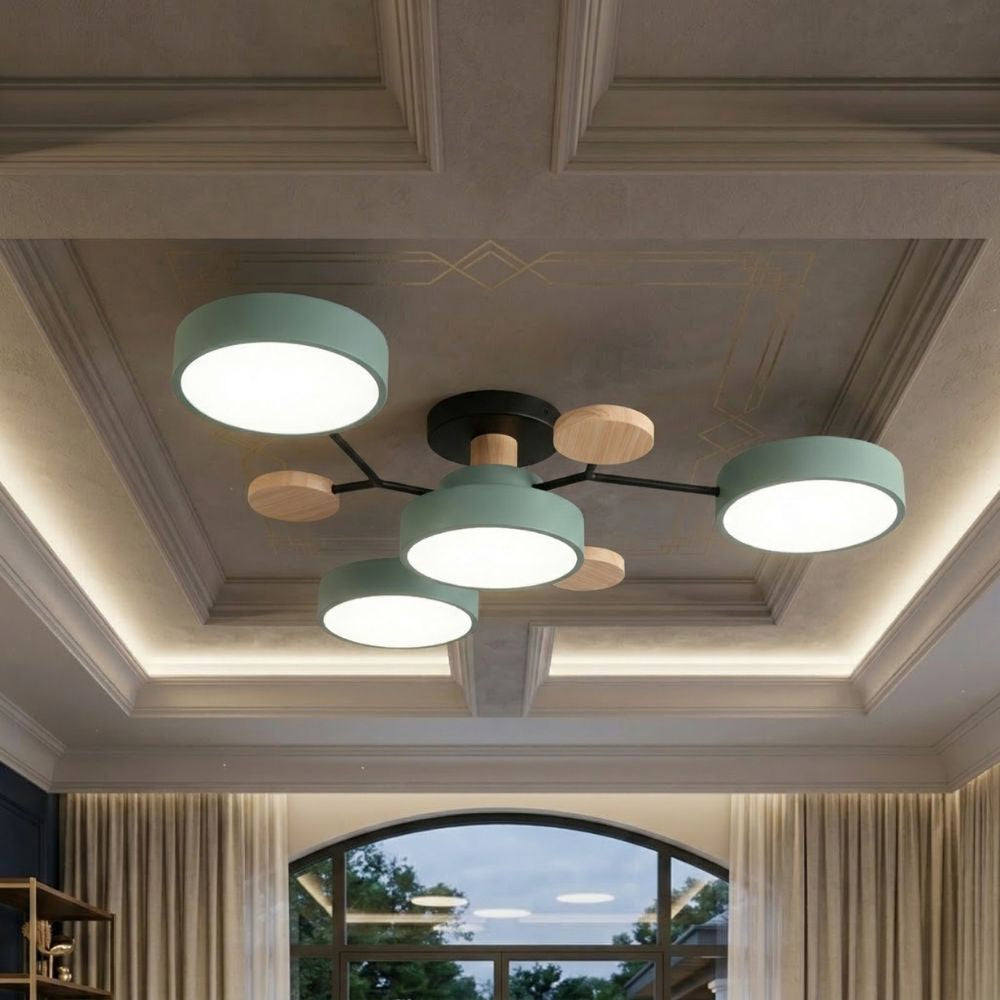 Nowoczesna Lampa Sufitowa LED z Ręcznym Wykończeniem