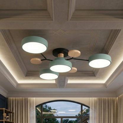 Nowoczesna Lampa Sufitowa LED z Ręcznym Wykończeniem