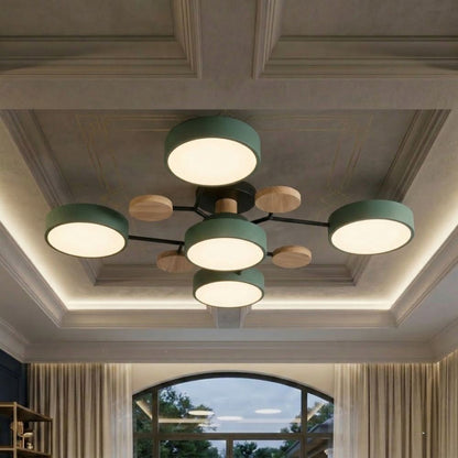 Nowoczesna Lampa Sufitowa LED z Ręcznym Wykończeniem