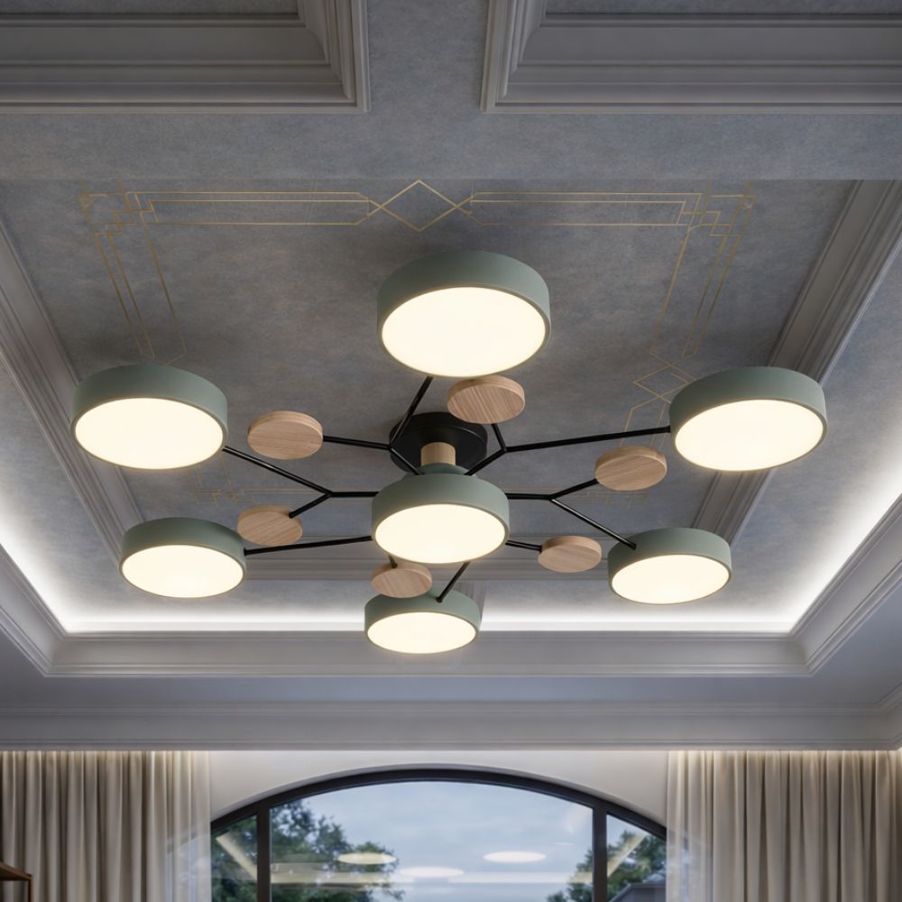 Nowoczesna Lampa Sufitowa LED z Ręcznym Wykończeniem