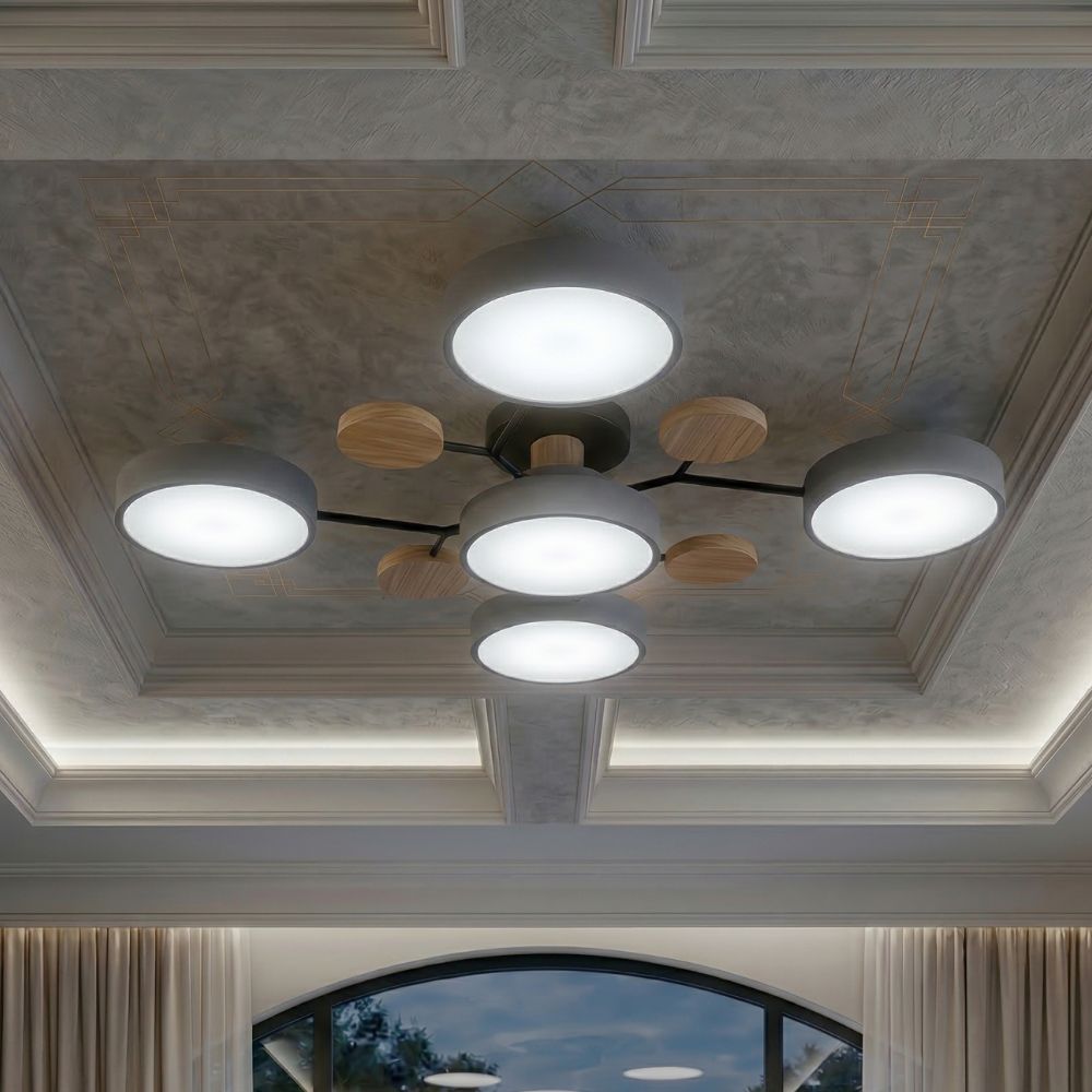 Nowoczesna Lampa Sufitowa LED z Ręcznym Wykończeniem