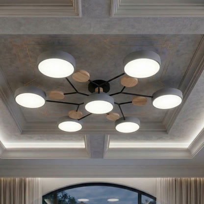 Nowoczesna Lampa Sufitowa LED z Ręcznym Wykończeniem