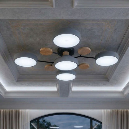 Nowoczesna Lampa Sufitowa LED z Ręcznym Wykończeniem