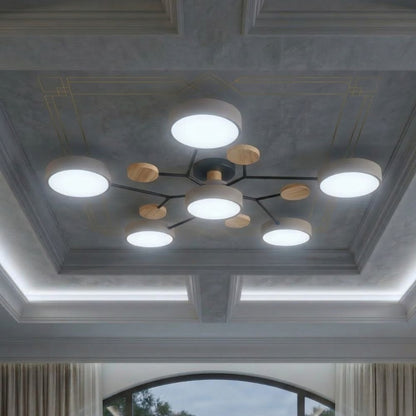 Nowoczesna Lampa Sufitowa LED z Ręcznym Wykończeniem