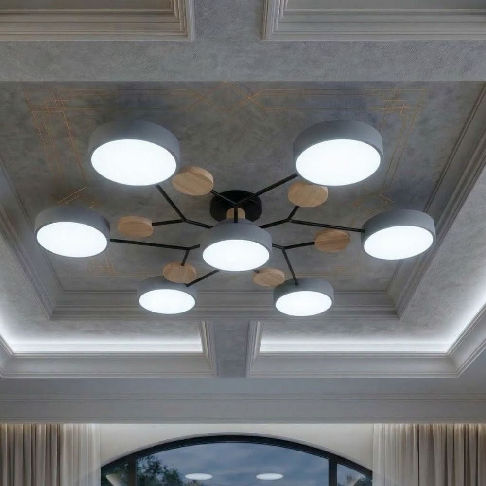 Nowoczesna Lampa Sufitowa LED z Ręcznym Wykończeniem