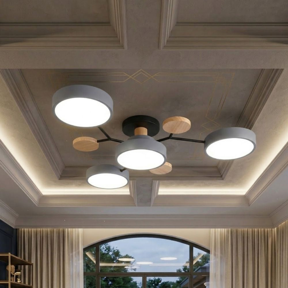 Nowoczesna Lampa Sufitowa LED z Ręcznym Wykończeniem