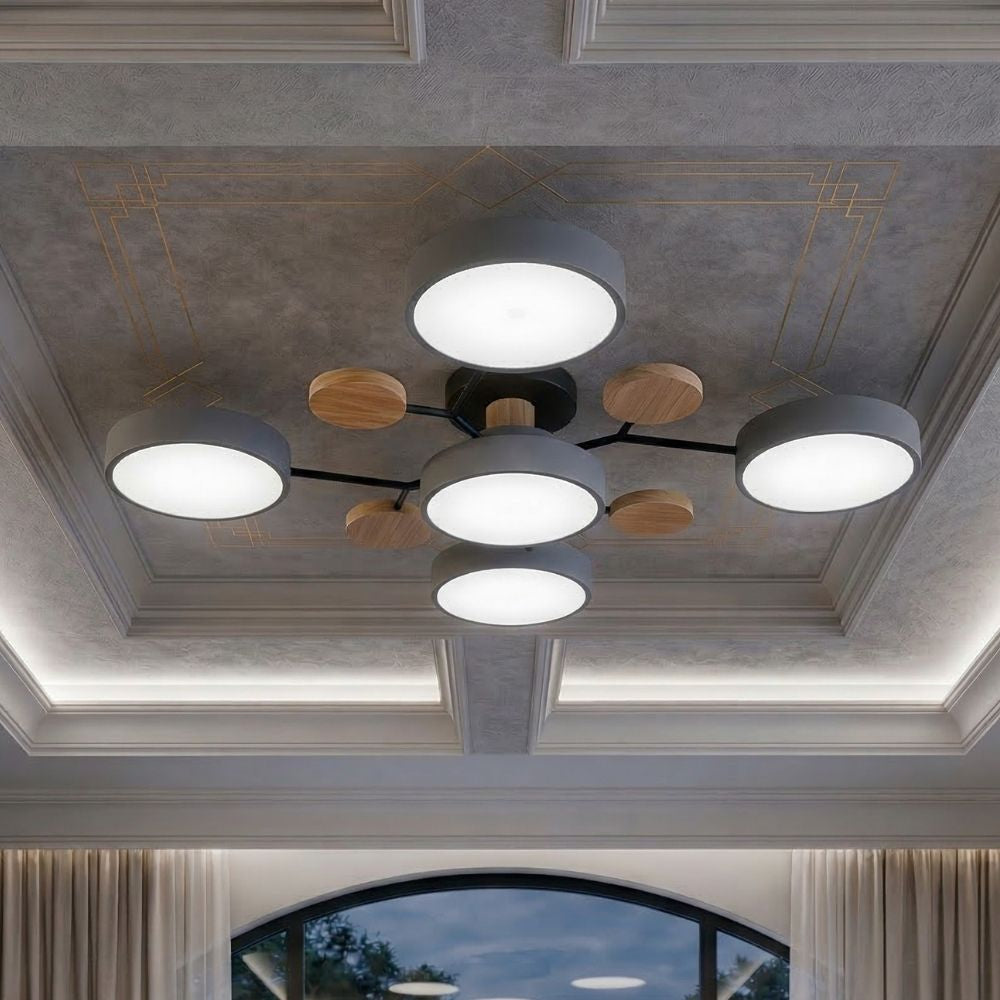 Nowoczesna Lampa Sufitowa LED z Ręcznym Wykończeniem