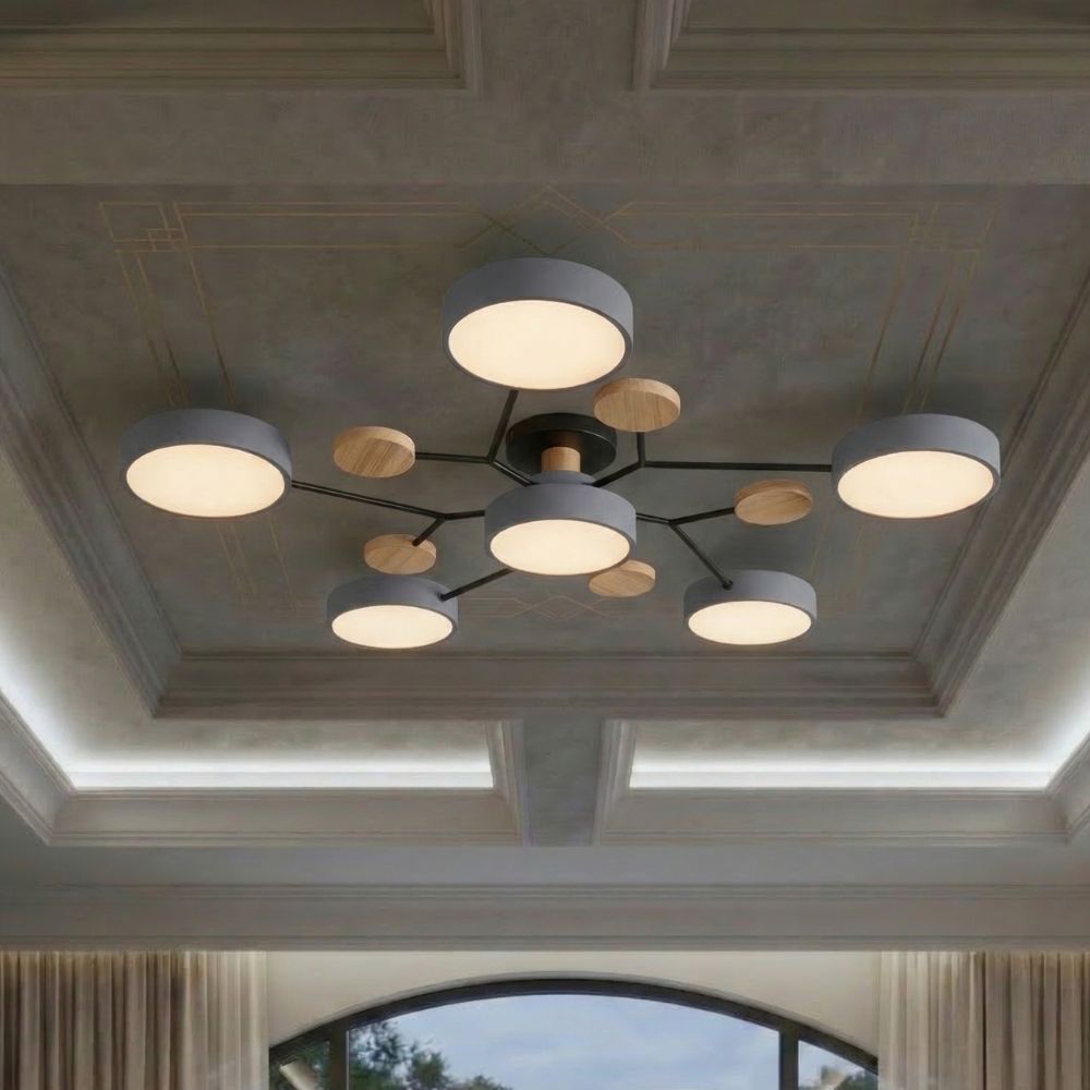 Nowoczesna Lampa Sufitowa LED z Ręcznym Wykończeniem
