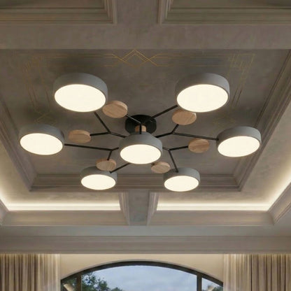 Nowoczesna Lampa Sufitowa LED z Ręcznym Wykończeniem