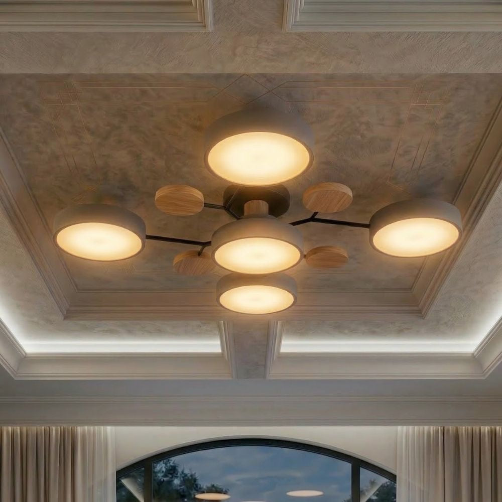 Nowoczesna Lampa Sufitowa LED z Ręcznym Wykończeniem