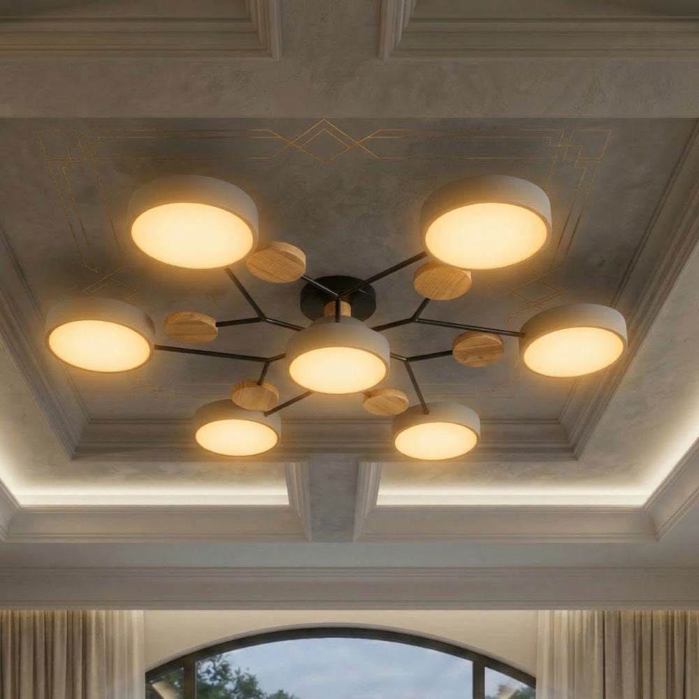 Nowoczesna Lampa Sufitowa LED z Ręcznym Wykończeniem