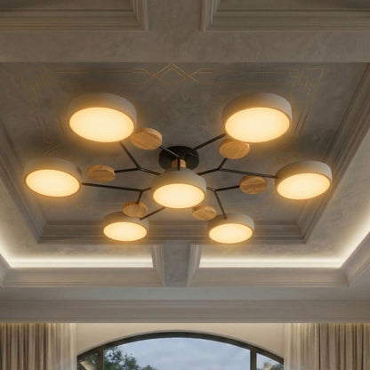 Nowoczesna Lampa Sufitowa LED z Ręcznym Wykończeniem