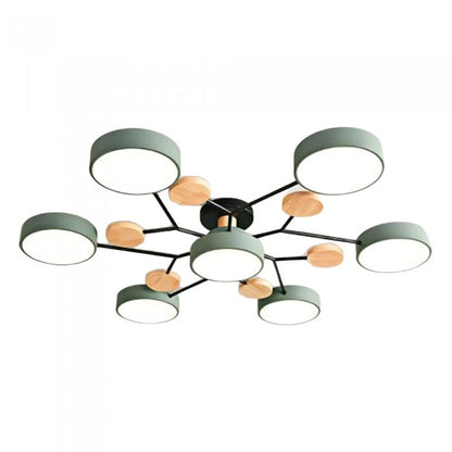 Nowoczesna lampa sufitowa LED z wzorem gałęzi