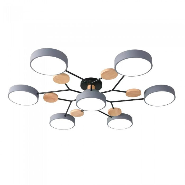 Nowoczesna lampa sufitowa LED z wzorem gałęzi