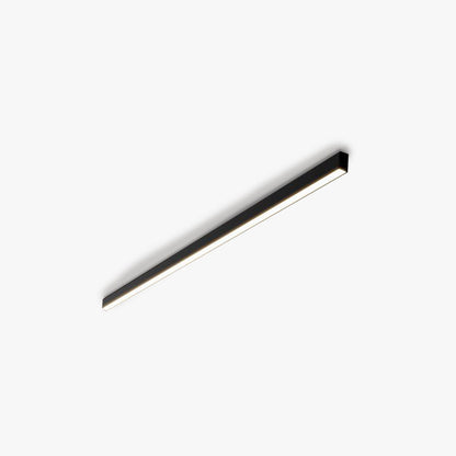 Nowoczesna liniowa lampa sufitowa LED w kolorze czarnym o minimalistycznym wyglądzie