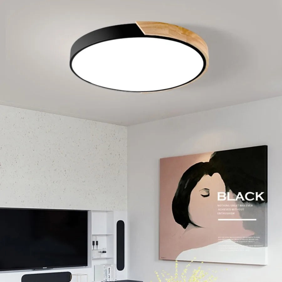 Nowoczesna Okrągła Lampa Sufitowa LED – Do Salonu, Sypialni i Jadalni