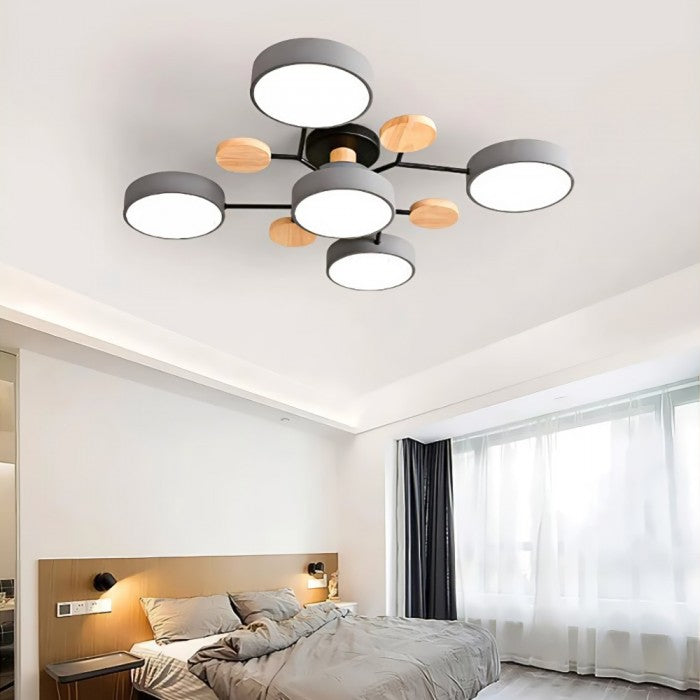 Nowoczesna okrągła lampa sufitowa LED z regulacją – plafoniera
