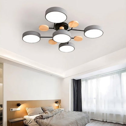 Nowoczesna okrągła lampa sufitowa LED z regulacją – plafoniera