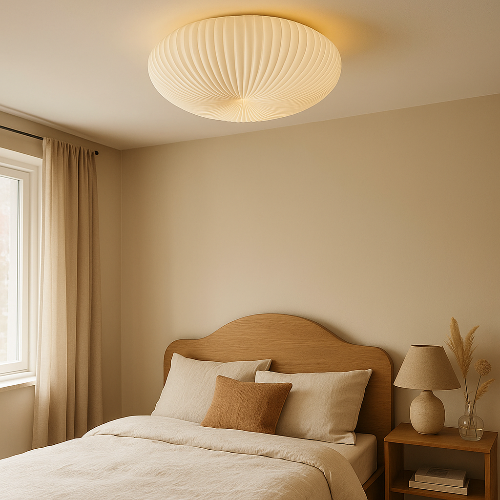 Nowoczesna rzeźbiona lampa sufitowa z wbudowanym podświetleniem LED