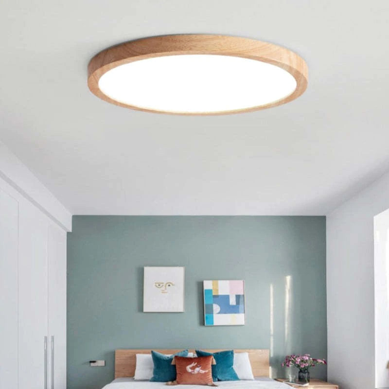 Nowoczesna ściemnialna lampa sufitowa LED z trójkolorowym oświetleniem do salonu i sypialni