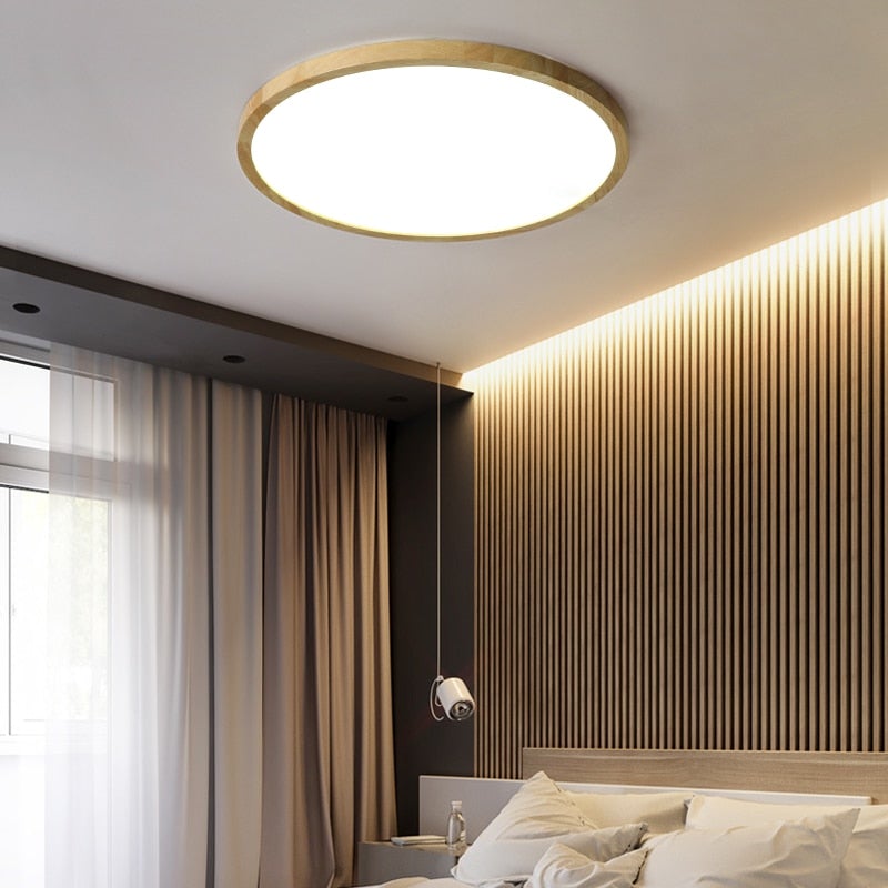 Nowoczesna ściemnialna lampa sufitowa LED z trójkolorowym oświetleniem do salonu i sypialni