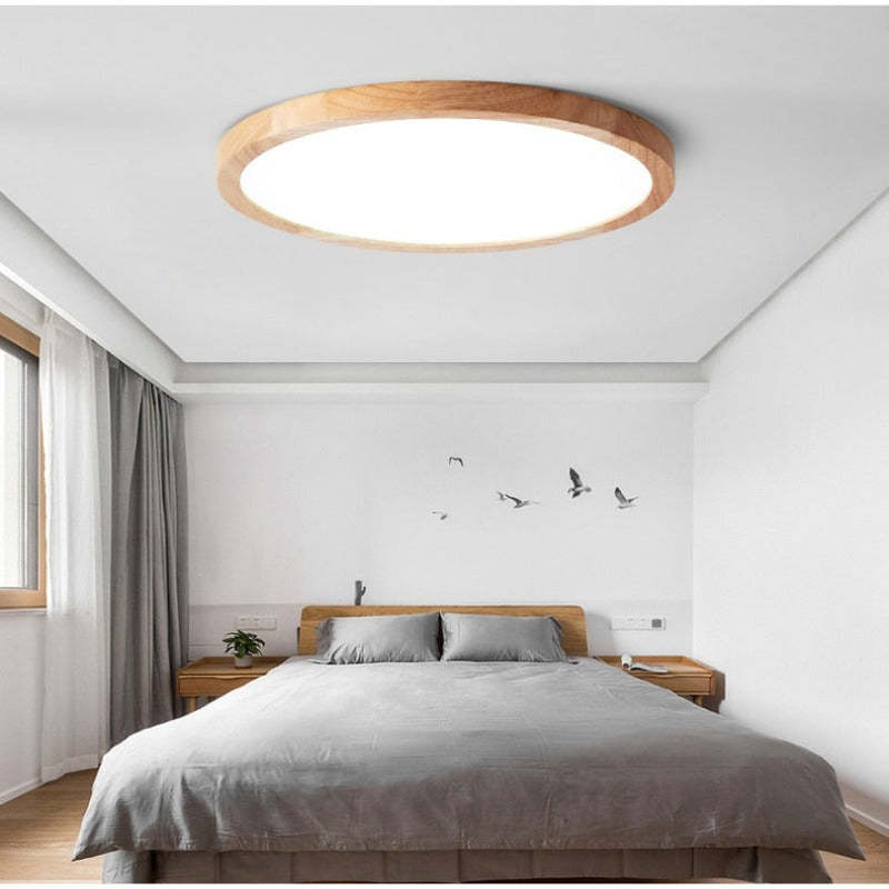 Nowoczesna ściemnialna lampa sufitowa LED z trójkolorowym oświetleniem do salonu i sypialni