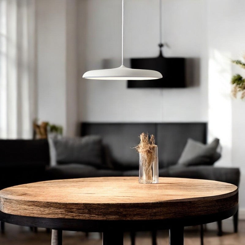 Nowoczesna skandynawska lampa sufitowa LED w kształcie dysku