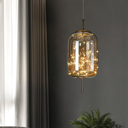 Nowoczesna szklana lampa sufitowa LED – idealna do przestrzeni domowych