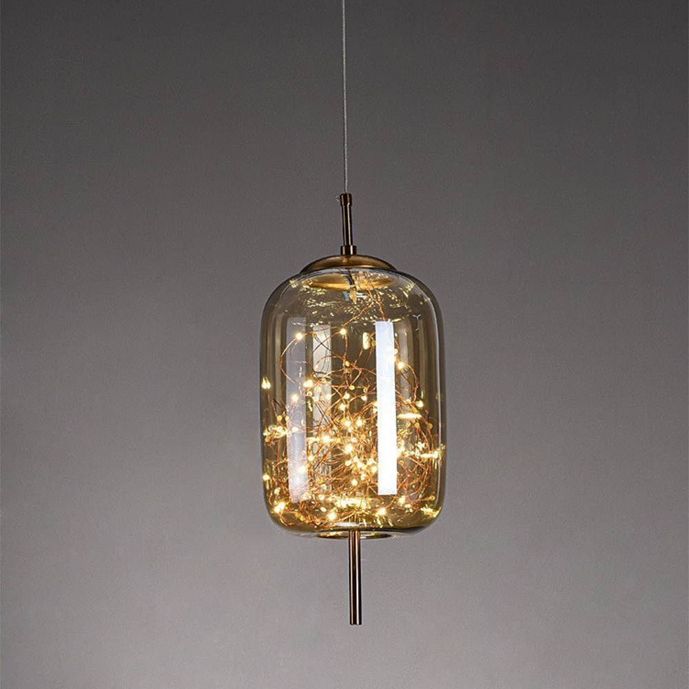 Nowoczesna szklana lampa sufitowa LED – idealna do przestrzeni domowych