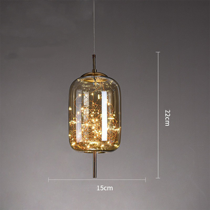 Nowoczesna szklana lampa sufitowa LED – idealna do przestrzeni domowych