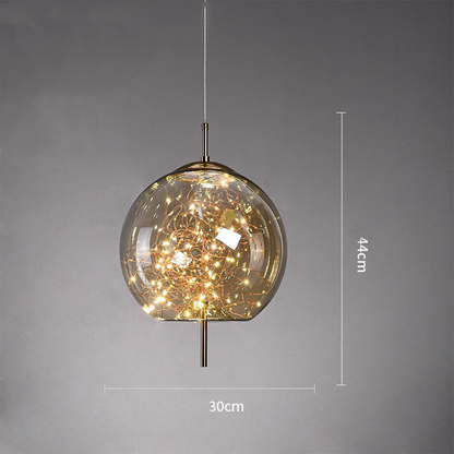 Nowoczesna szklana lampa sufitowa LED – idealna do przestrzeni domowych