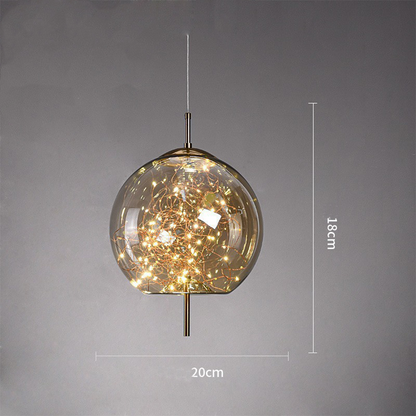 Nowoczesna szklana lampa sufitowa LED – idealna do przestrzeni domowych
