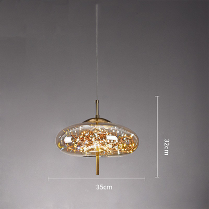Nowoczesna szklana lampa sufitowa LED – idealna do przestrzeni domowych