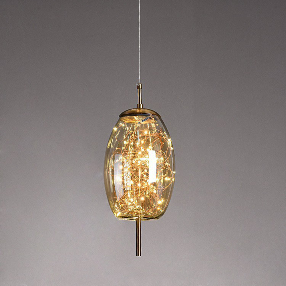 Nowoczesna szklana lampa sufitowa LED – idealna do przestrzeni domowych