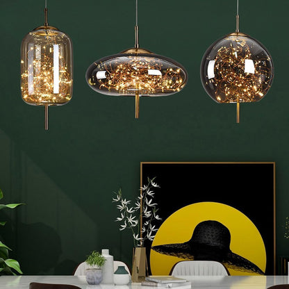 Nowoczesna szklana lampa sufitowa LED – idealna do przestrzeni domowych