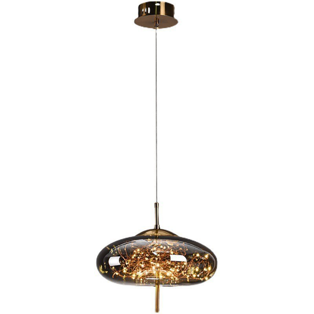Nowoczesna szklana lampa sufitowa LED – idealna do przestrzeni domowych