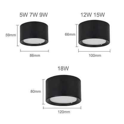 Nowoczesny Regulowany Spot LED Natynkowy – Idealne Oświetlenie Sufitowe