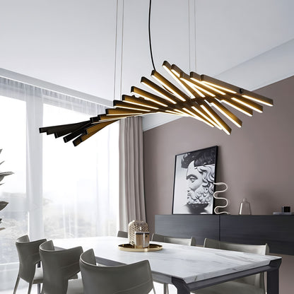 Nowoczesny Żyrandol LED DNA - Lampa Sufitowa