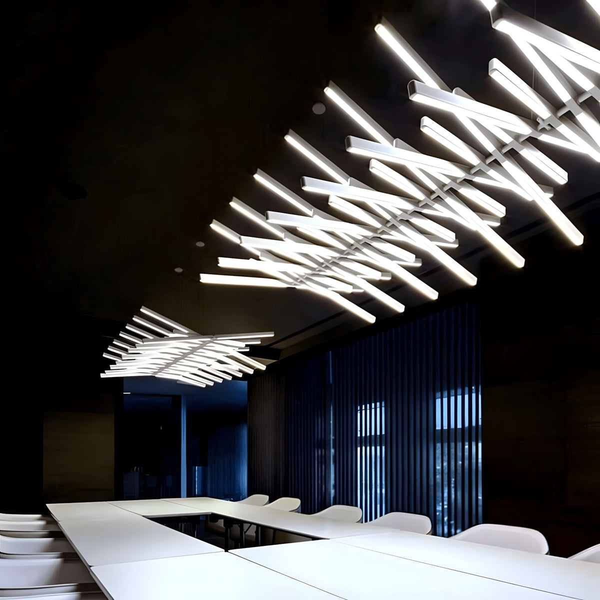Nowoczesny Żyrandol LED DNA - Lampa Sufitowa