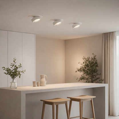 Obrotowa Lampa Sufitowa LED Wpuszczana 360°