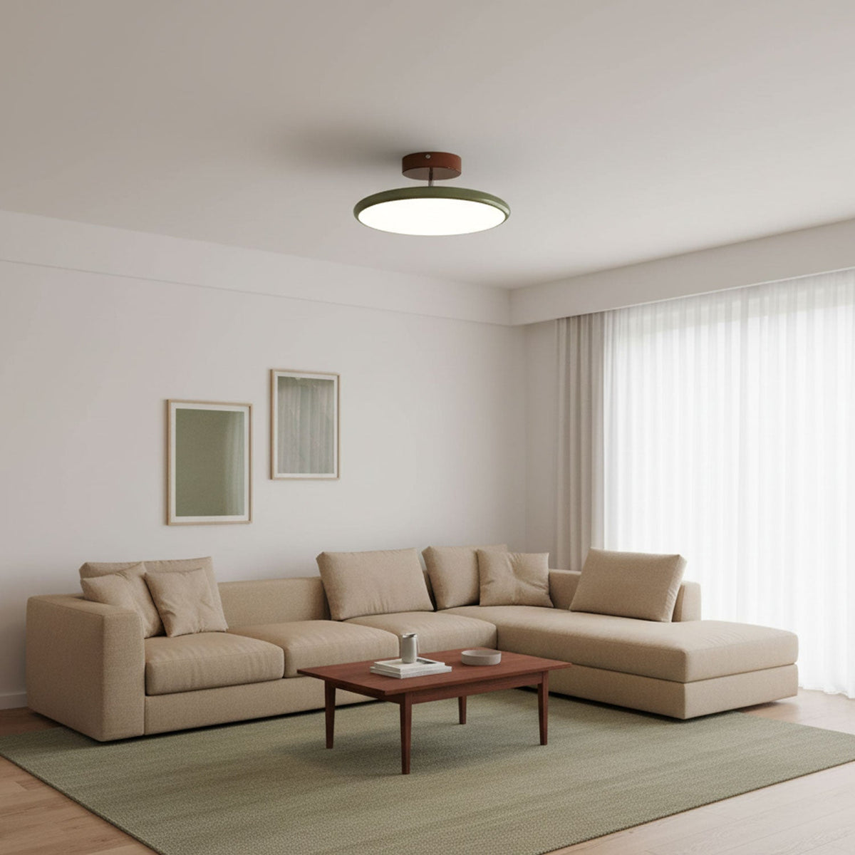 Okrągła Smukła Lampa Sufitowa LED Oprawa Natynkowa