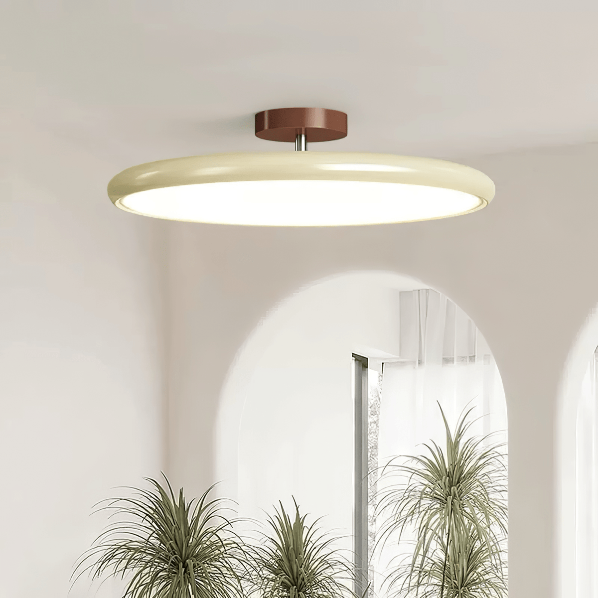 Okrągła Smukła Lampa Sufitowa LED Oprawa Natynkowa