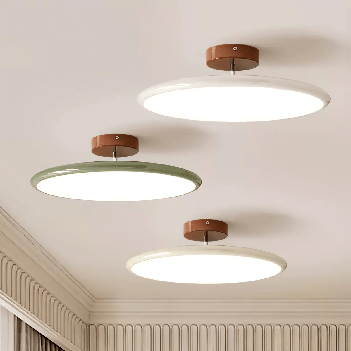 Okrągła Smukła Lampa Sufitowa LED Oprawa Natynkowa