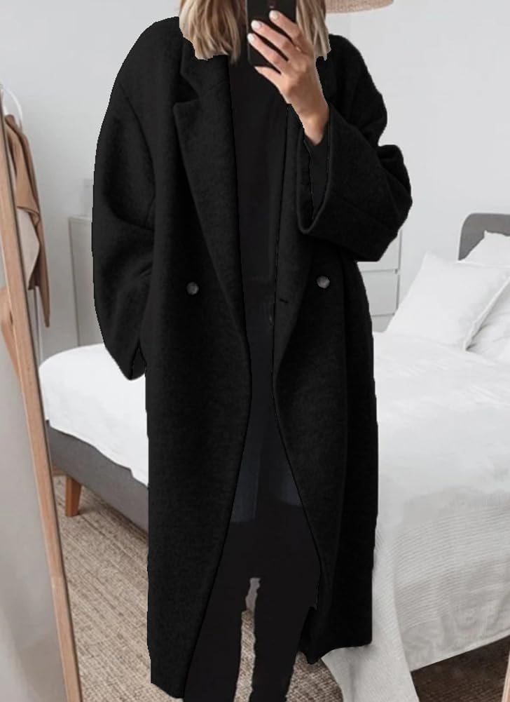 Oversize'owy płaszcz damski